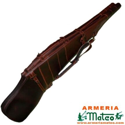 FUNDA PIEL DOBLE RIFLE CON VISOR