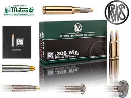 MUNICION RWS EVO 308 WIN 184 GR