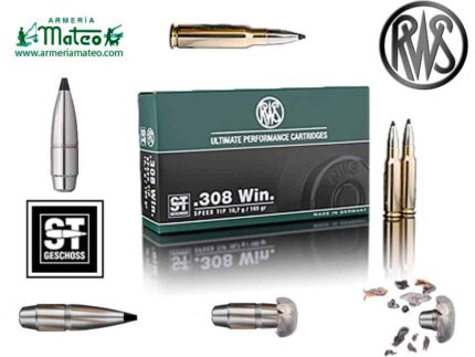 MUNICION RWS SPEED TIP 308 WIN 165 GR