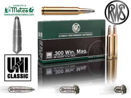MUNICION RWS UNI 300 WIN MAG 184 GR